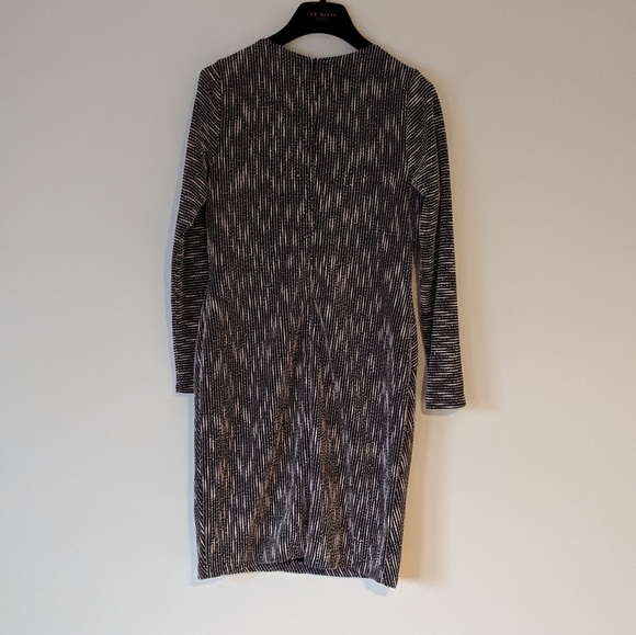 Banana Republic Black & White Midi Dress - Picture 7 of 9